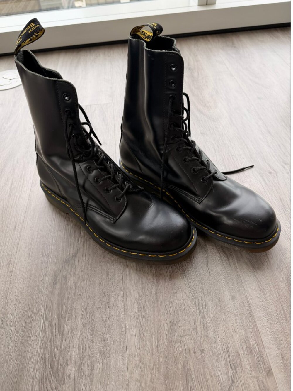 Dr. Martens 1490 Smooth Leather Mid Calf Boots